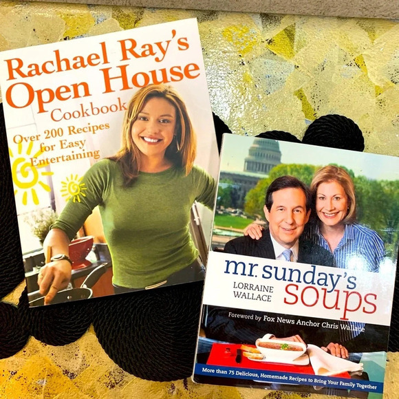 Set 2 Rachael Ray's Open‎ House Cookbook and Mr. Sunday's Soups - Picture 1 of 9